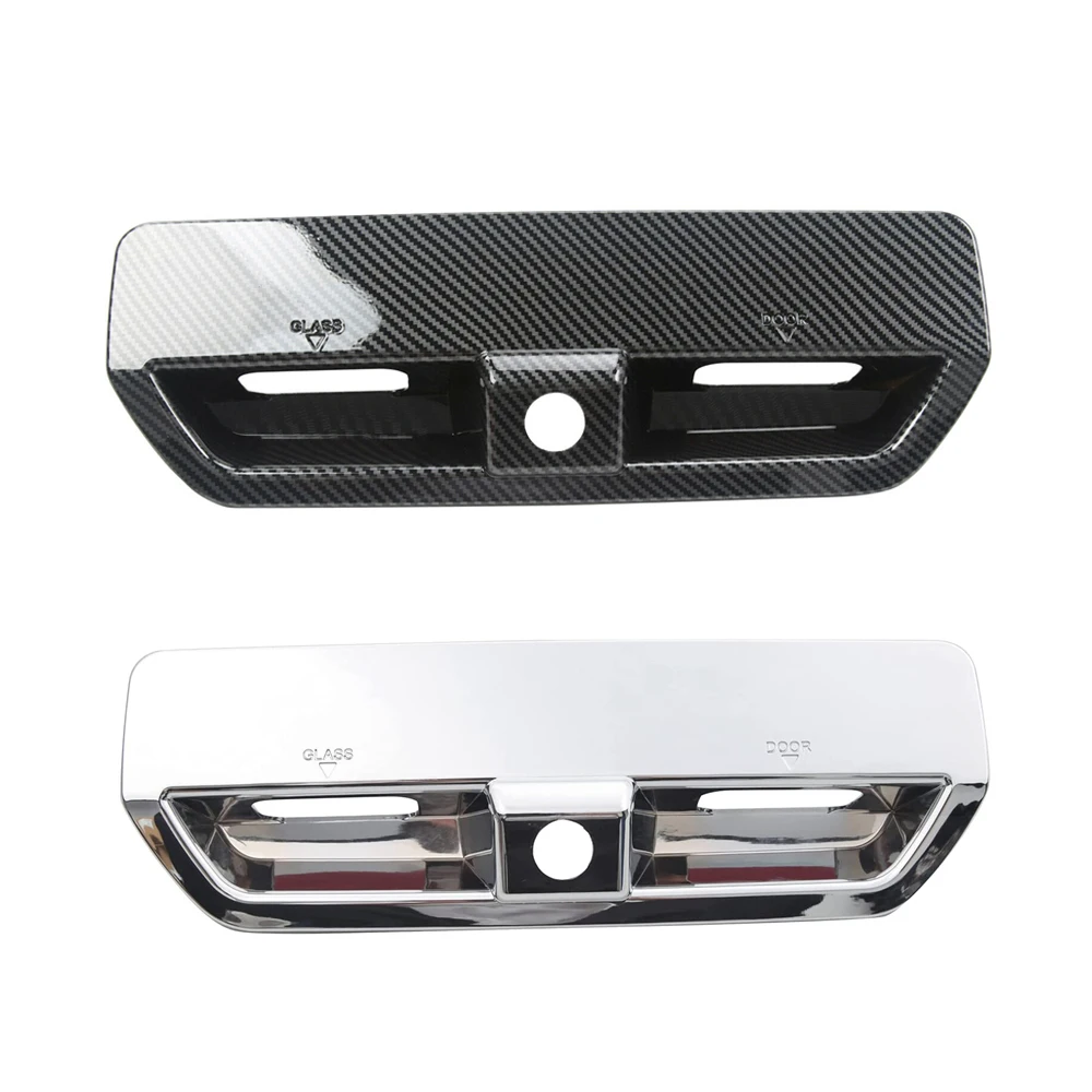 

Крышка ручки задней двери, подходит для Ford Bronco Sport 2021-2022, ABS, углеродное волокно, черный хром, защита ручки багажника