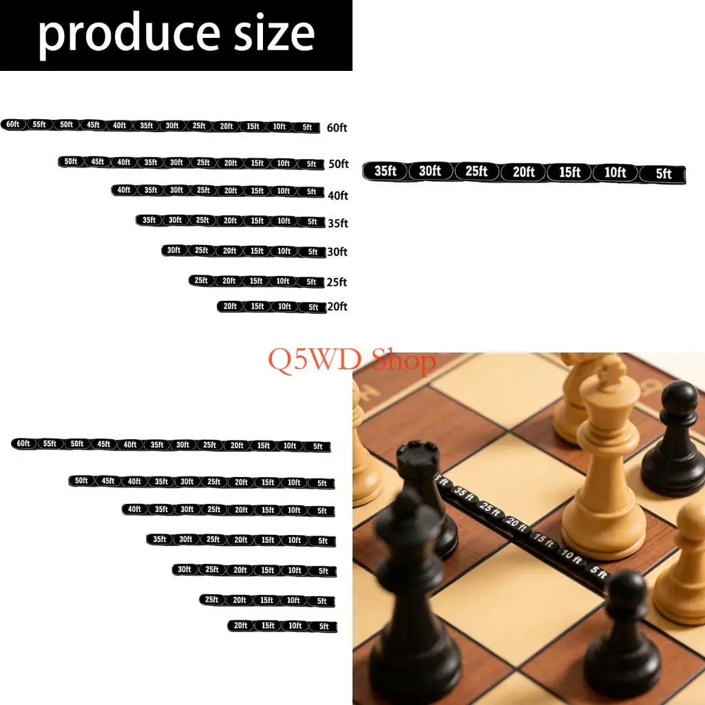 Q5WD Practical Adjustable 1 Inches Scale Measuring Tool Flexible Chain Ruler Gauges For Role Playing Game And Battle Map