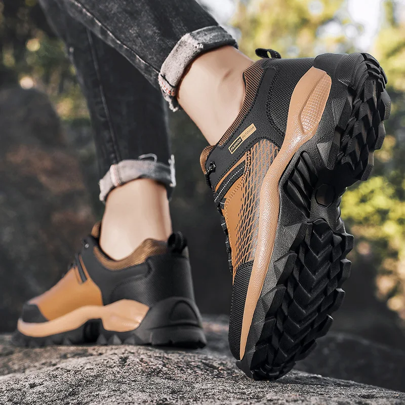 Sepatu Hiking Pria Sepatu Kasual Sepatu Trekking Ringan Sepatu Wisata Nyaman Tahan Air Sepatu Bot Luar Ruangan Tenis Masculino