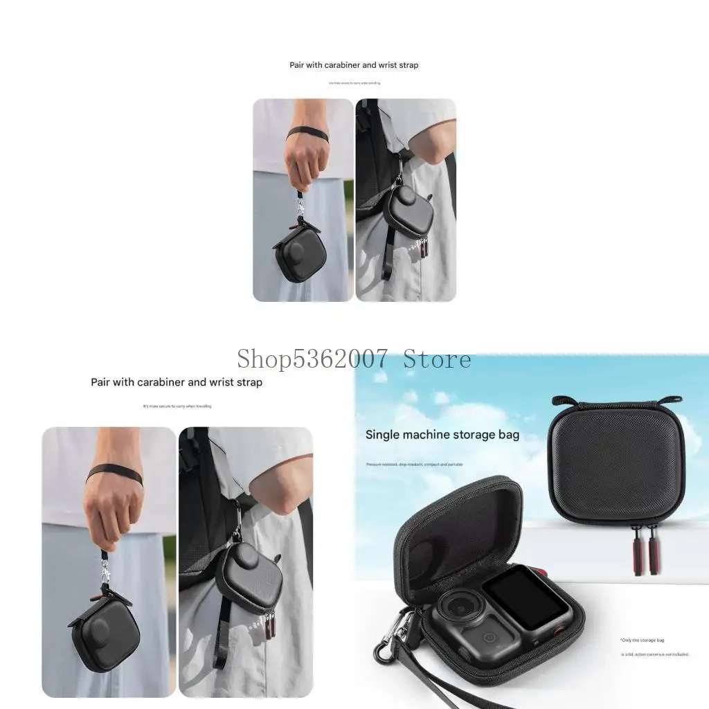 Travel Organiser Bag with Adjustable Strap for Action Mini Camera Devices 40JB