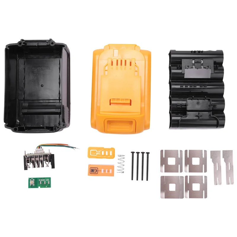 حافظة بلاستيكية لبطارية ليثيوم أيون DCB200 ، حماية شحن PCB ، غلاف لوحة الدائرة لـ dwalt ، 18 فولت ، 20 فولت ، DCB183