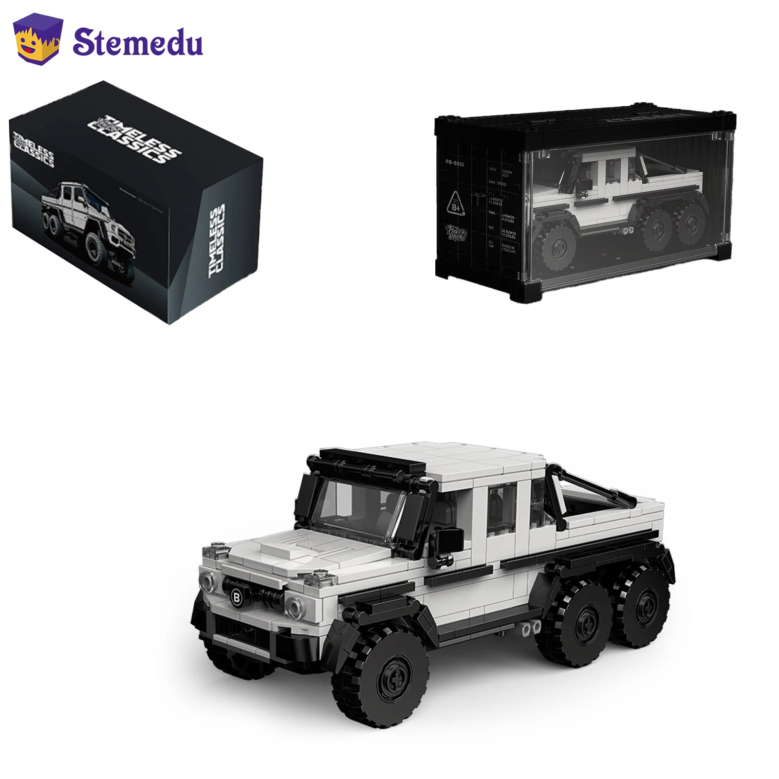 

581PCS Speed Champion Racer G63 Class Vehicle Model MOC Building Blocks with Container Display Box Bricks Toys Kids Xmas Gifts