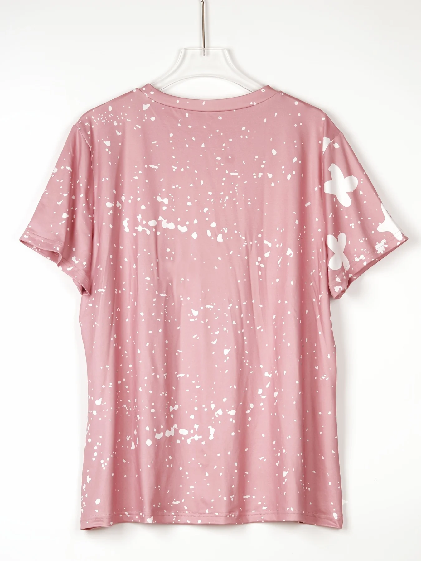 تي شيرت نسائي مطبوع على شكل قلب ، ياقة دائرية ، أكمام قصيرة ، ملابس بمقاسات كبيرة ، عيد الحب #3