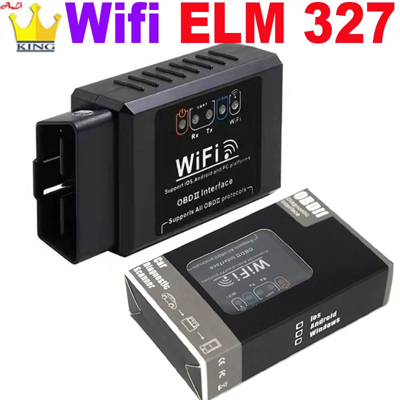 OBD2 WIFI ELM327 V 1.5 Scanner for iPhone IOS /Android Auto OBDII OBD 2 ODB II ELM 327 V1.5 WI-FI Code Reader Diagnostic Tool