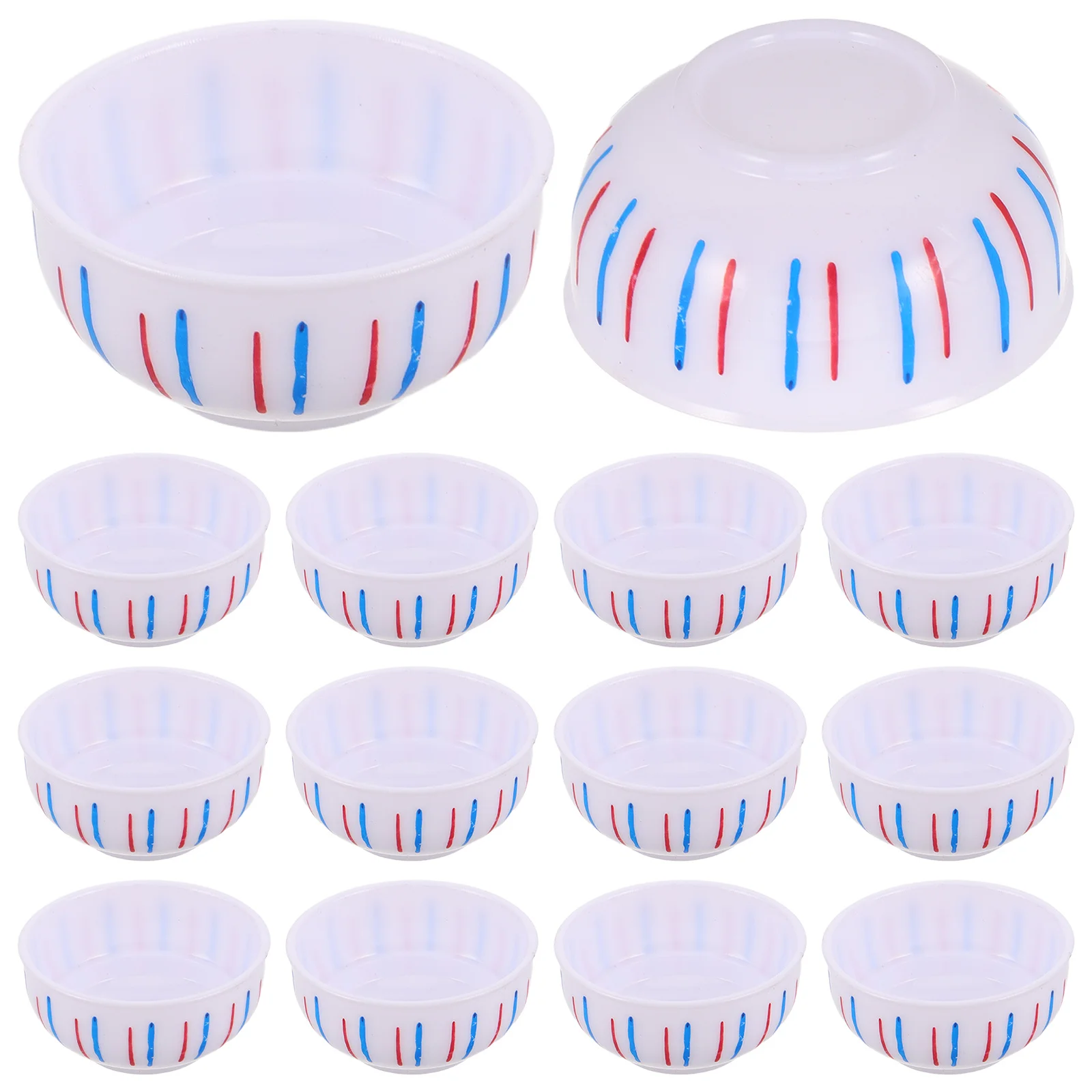 

20pcs Miniature Ramen Bowls Realistic Plastic Dollhouse Dishes For Kitchen Playset Pretend Play Bowl Set Tiny Serving Tableware