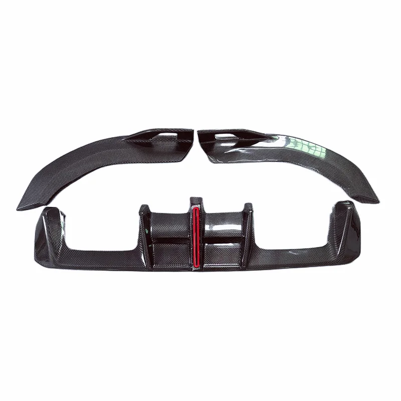

High Quality A-style Carbon Fiber with Light Rear Diffuser for BMW M3 M4 G82 G83 Body Kit Front Bumper Edge Side Skirts