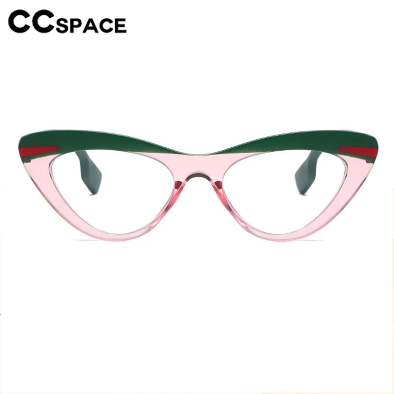 Fashion Cat Eye Reading Glasses Women Color-blocked Optical Presbyopia Eyeglasses Diopter +50+100+150+200+250+300+350 301069