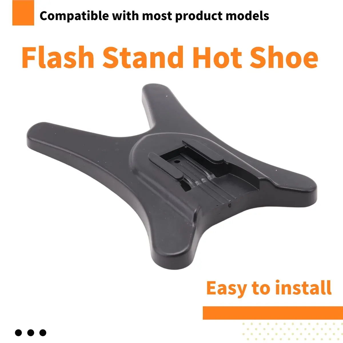 #04B Camera & Photo,Flash Stand AS-21 ISO 518 Hot Shoe for Nikon Canon Pentax (Black)