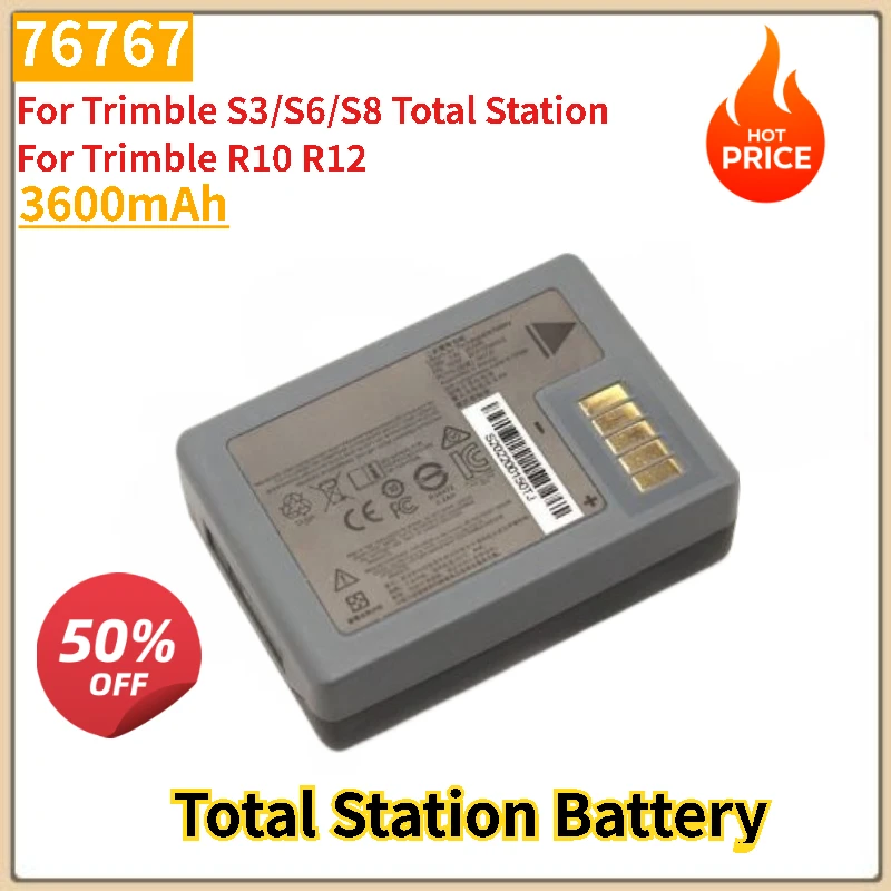 3600mAh 76767 Battery for Trimble S3/S6/S8 Total Station for Trimble R10 R12 Brand new High quality