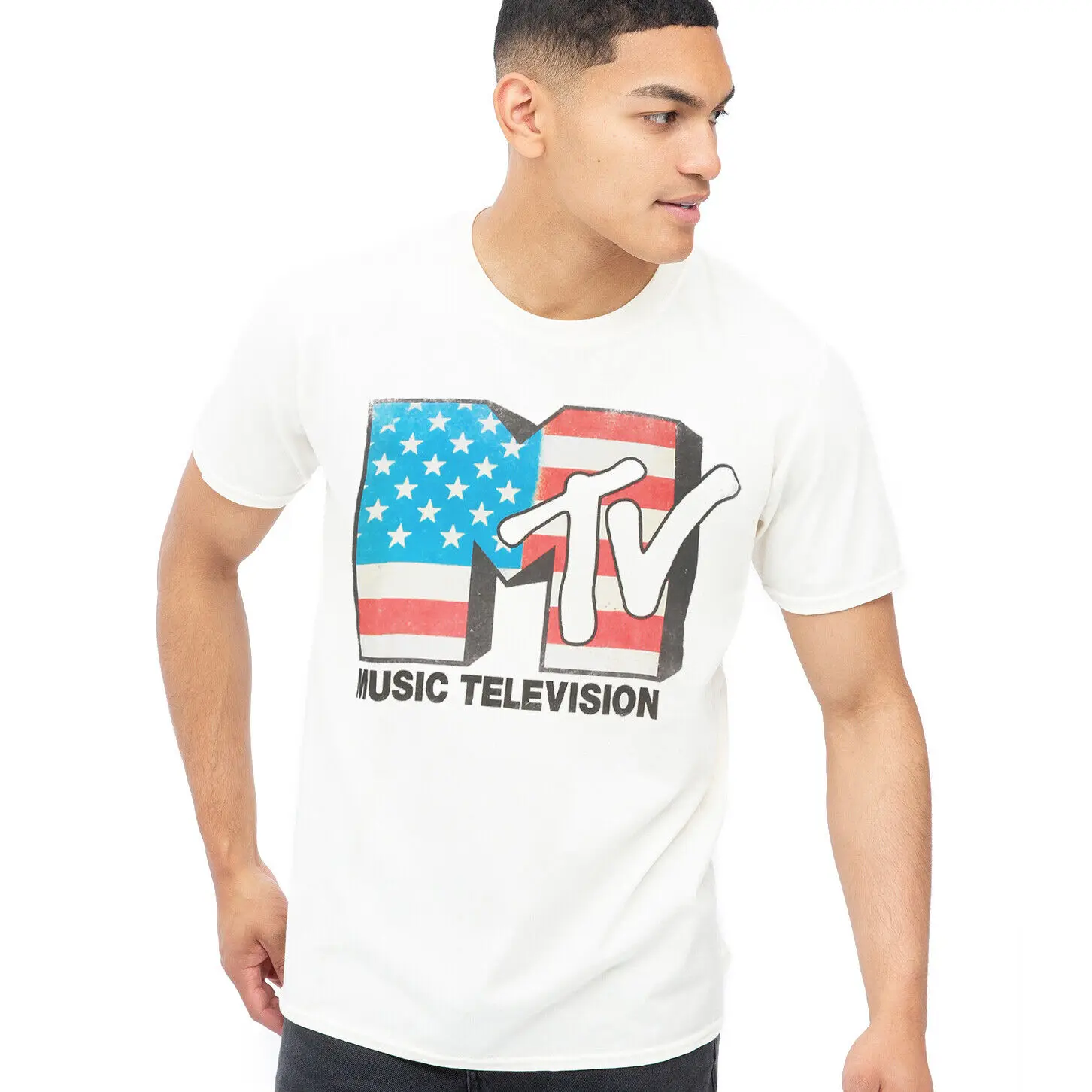 

Мужская футболка MTV, белая, Размеры S - XXL