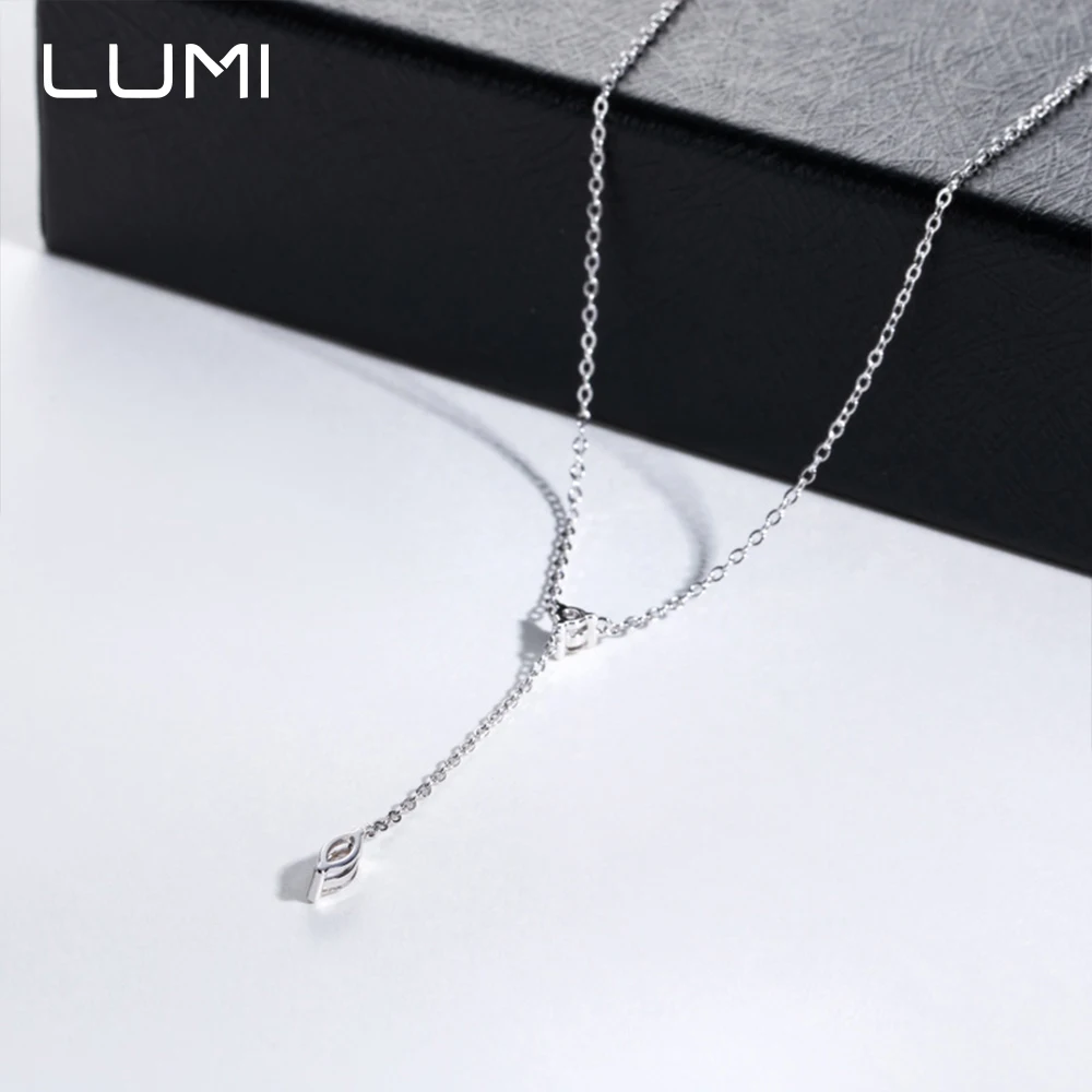 ضرب كبير 3x6 مللي متر Mariquesa مويسانيتي S925 الفضة قلادة قلادة لعصرية بسيطة مكتب سيدة التنقل الإكسسوارات #1