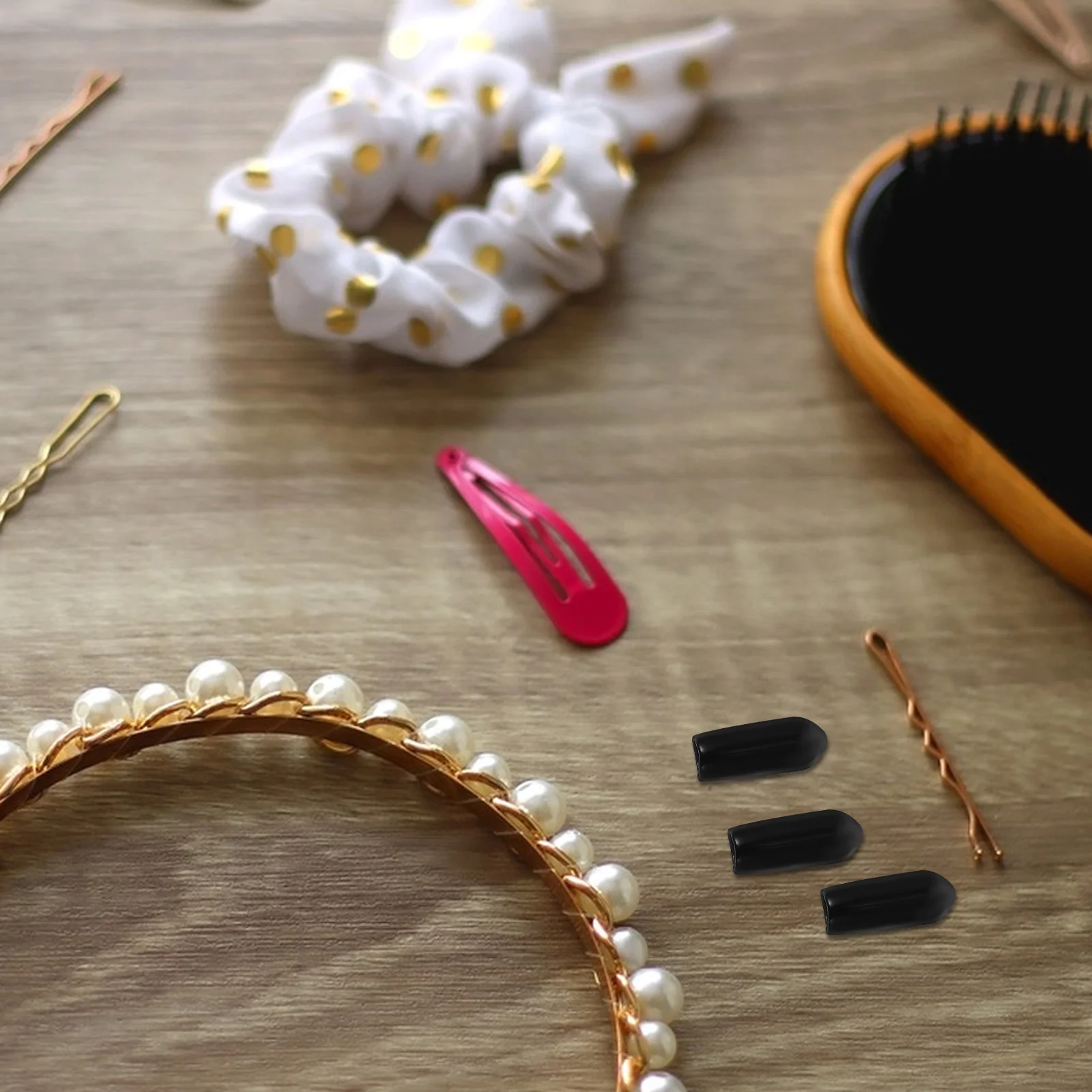 

100Pcs Headband Parts Wear-Resistant Rubber End Caps for Hair Clasp Repair DIY Accessories Headband Rubber Ends