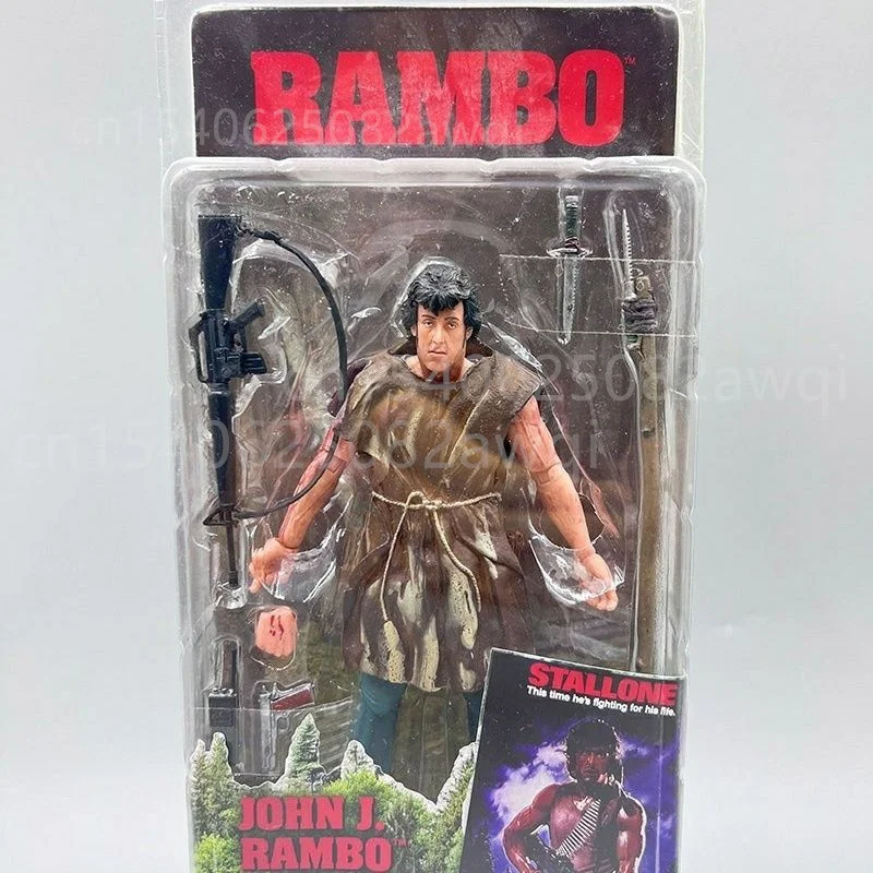 NECA Figur First Blood John J Rambon Drake Ultimate Edition PVC Action Figure Sammlung Modell Spielzeug 17 cm Geburtstag Weihnachten Geschenk – Detail 15