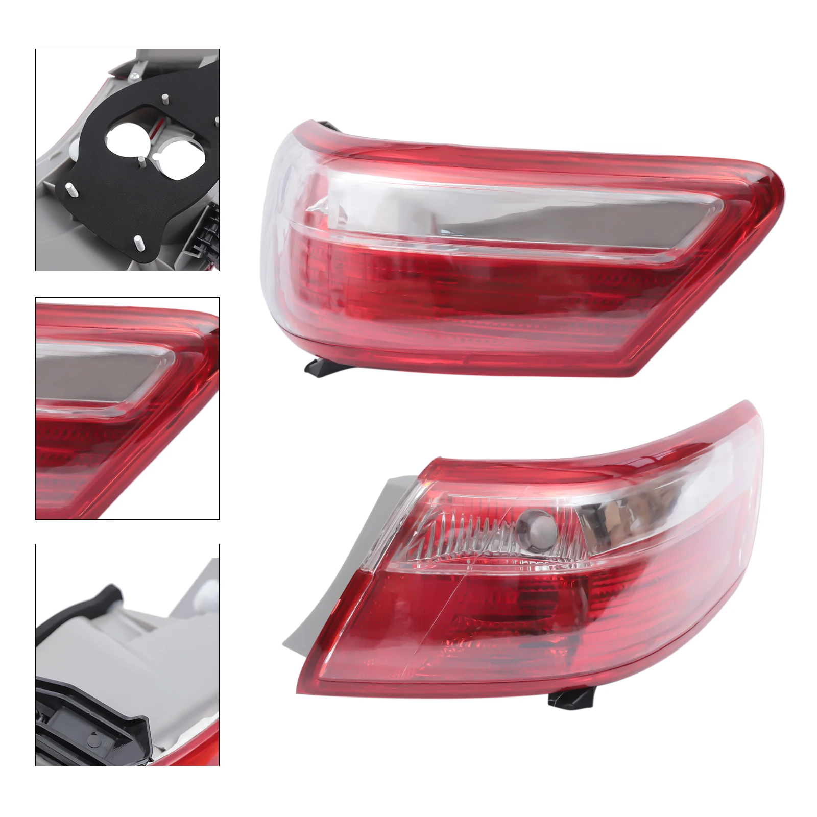 

[Left or Right] Tail Light Assembly For 2007 2008 2009 Toyota Camry Base LE CE SE XLE Tail Lights Rear Halogen Bulbs Brake Lamps