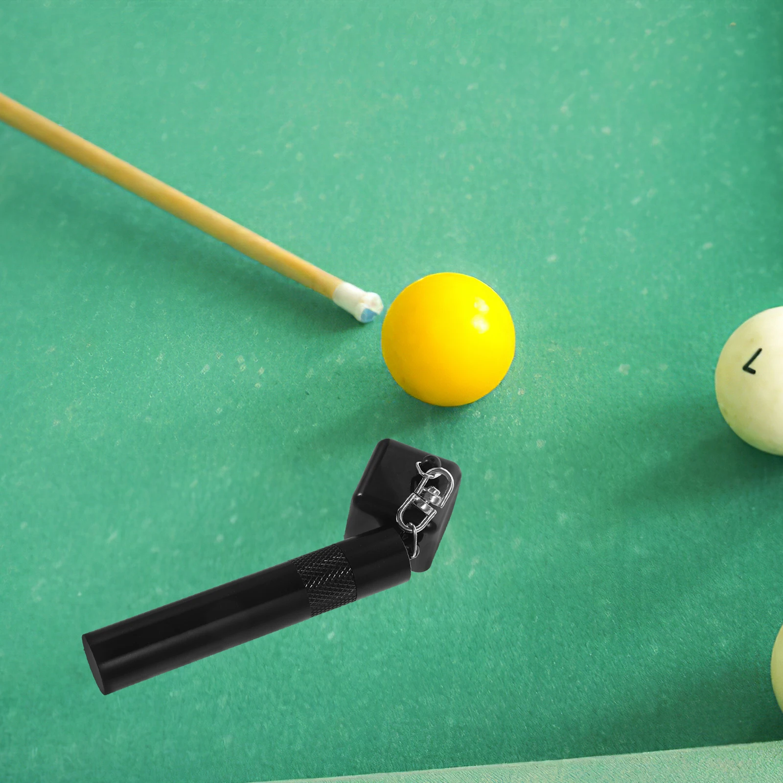 

Chocolate Powder Case Black Color Cue Tips Holder Pool Accessories ganizer for Billiard Chalk Holder Home Travel