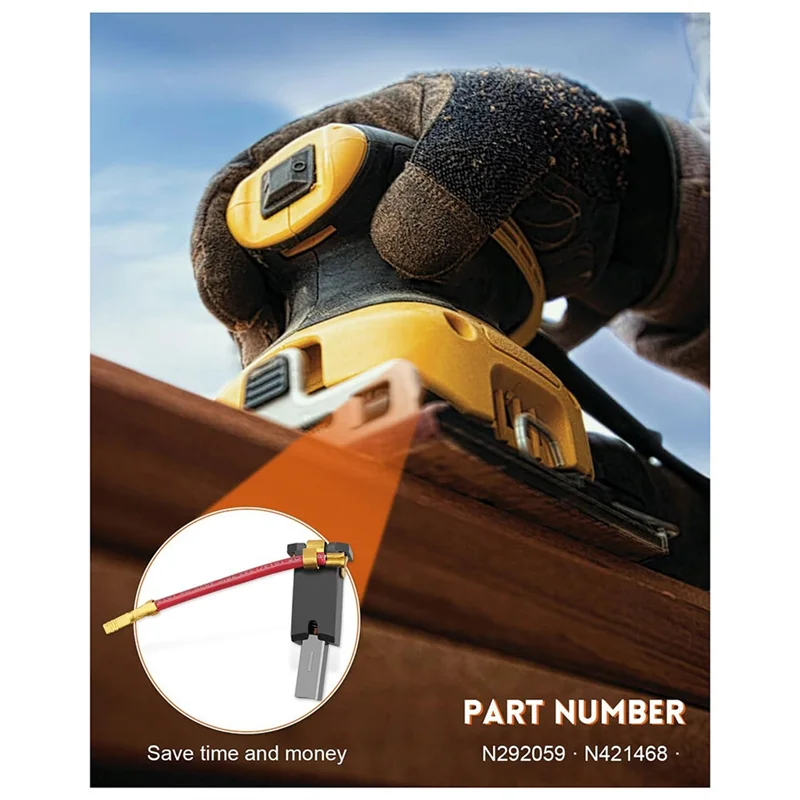 ABHU N292059 N421468 Carbon Brush Box Assembly Fit For Dewaltsander DWE6411 DWE6411K WE6420 DWE6421 DWE6423