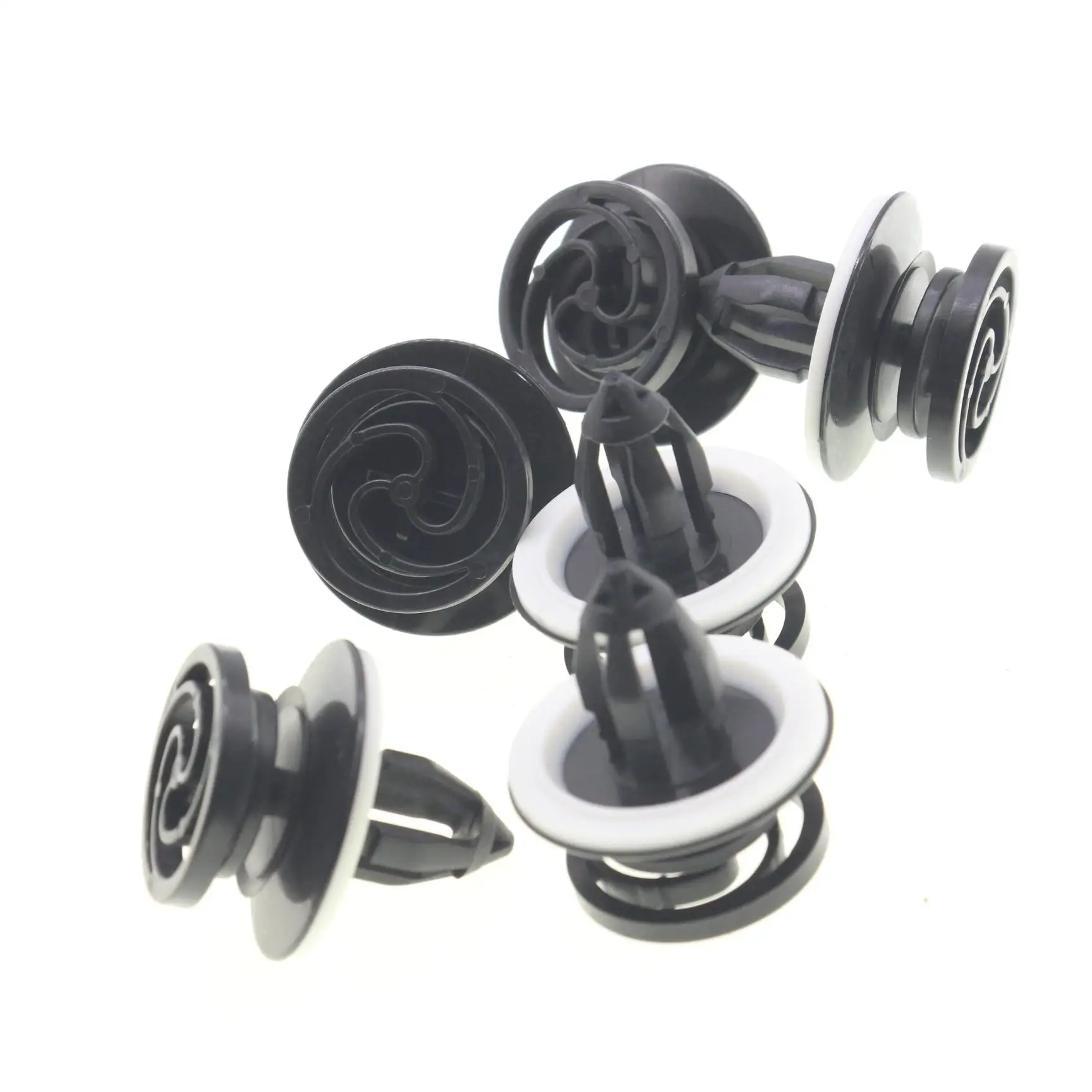 10 Pcs Interior Door Trim Panel Retainer Clip For Audi A4 A4 Quattro RS4 S4 2002–2008 8E0-868-243 Black Nylon Fastener Push Pin