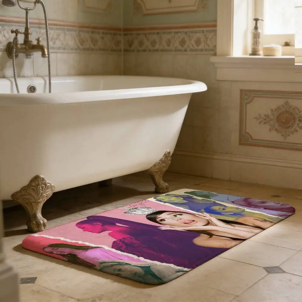 Pop Singer A-Ariana G-Grande Floor Mat Kids Room Bedroom Decoration Balcony Anti-Slip Doormat Living Room Welcome Rug