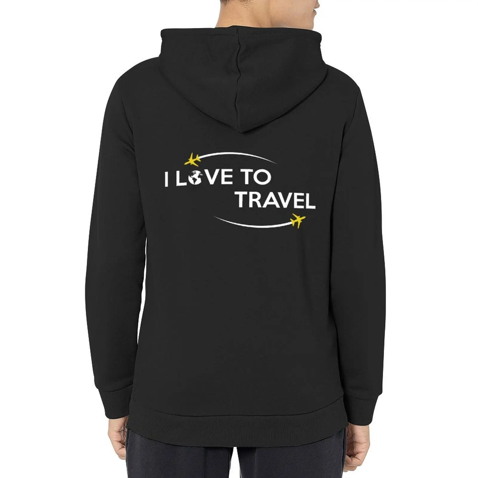 

I Love To Travel T Shirt Hoodie blouse men's winter sweater aesthetic clothing autumn hoodies for men high quality