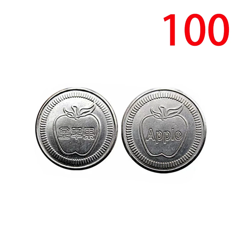 100 stücke Edelstahl 23/24/25mm Tokens Crown Design Arcade münze Für Münzprüfer Arcade Spiel Kran klaue Automaten