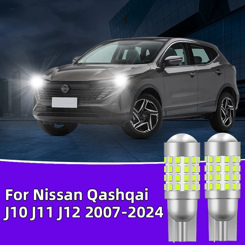 

2PCS Car Led Bulb For Nissan Qashqai J10 J11 J12 2007-2024 Clearance Lights T10 W5W side marker position Signal Lamp 12V 24V