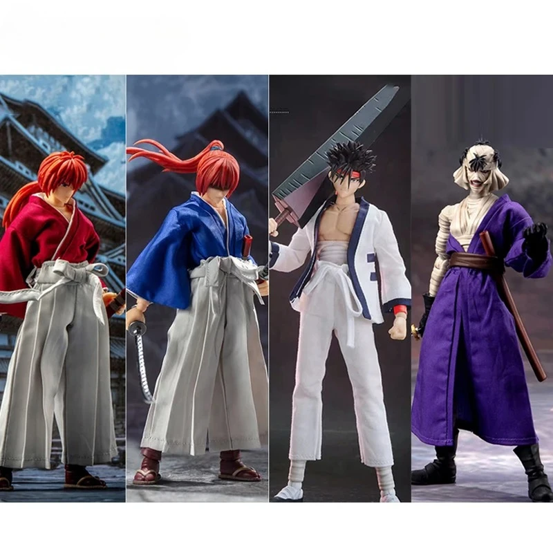 

Dasin/Great Toys/GT Model Rurouni Kenshin Himura Sagara Sanosuke Shishio Makoto SHF PVC Anime Action Figure Toys Gifts In Stock