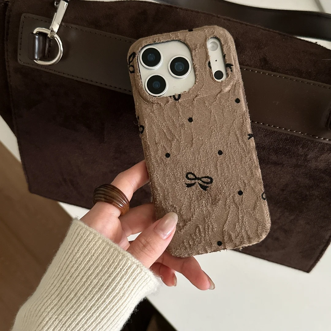 موضة السنة الجديدة هدية أفخم رقيق الفراء ليوبارد شبكة فتاة القضية آيفون 17 برو ماكس 16 15 14 زائد لينة شتاء دافئ فروي غطاء