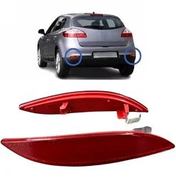 Fit For Renault Megane MK3 Fluence 2008-2013 Pair Rear Bumper Reflector Light Lens Red Left and Right 265650004R-265600004R