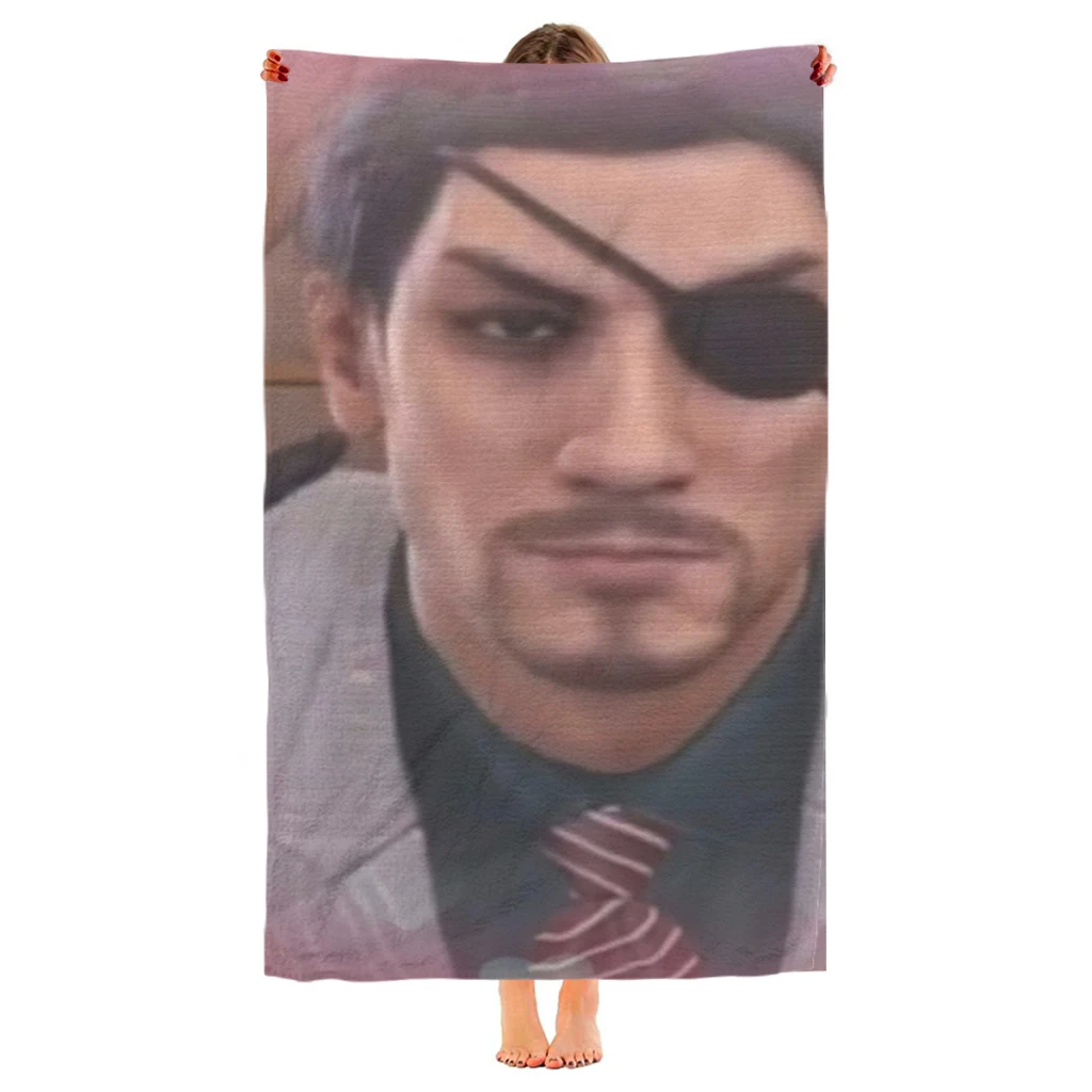 MajiLove - Goro Majima Yakuza Beach Towel  Poncho Bathing Towels Cover-ups Quick Dry Sand Free Yoga Spa Gym Pool