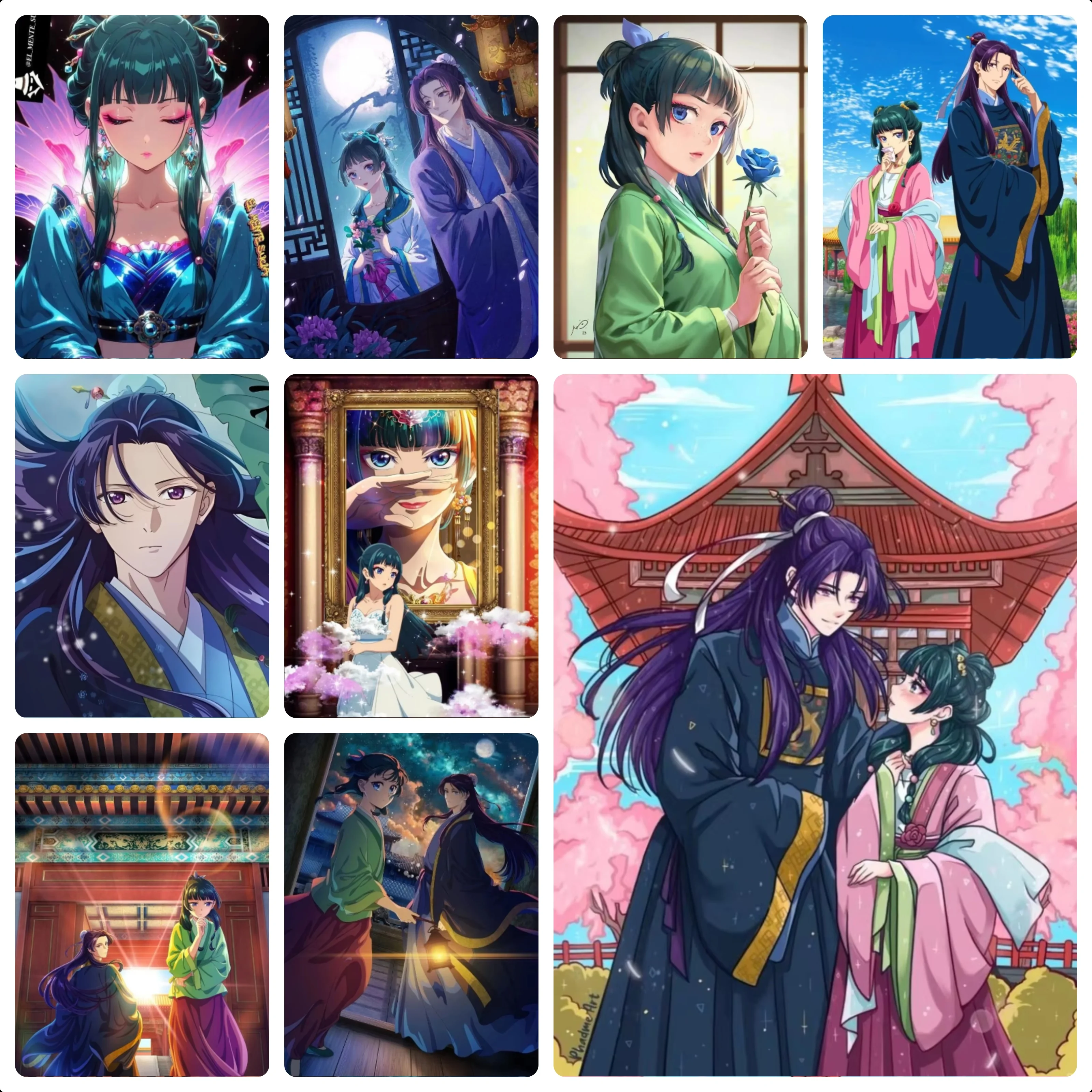 Jigsaw Puzzle 500/1000/1200/2000PCS The Apothecary Diaries Ancient Style Anime Collage DIY Puzzle Game Home Decor Anime Fan Gift