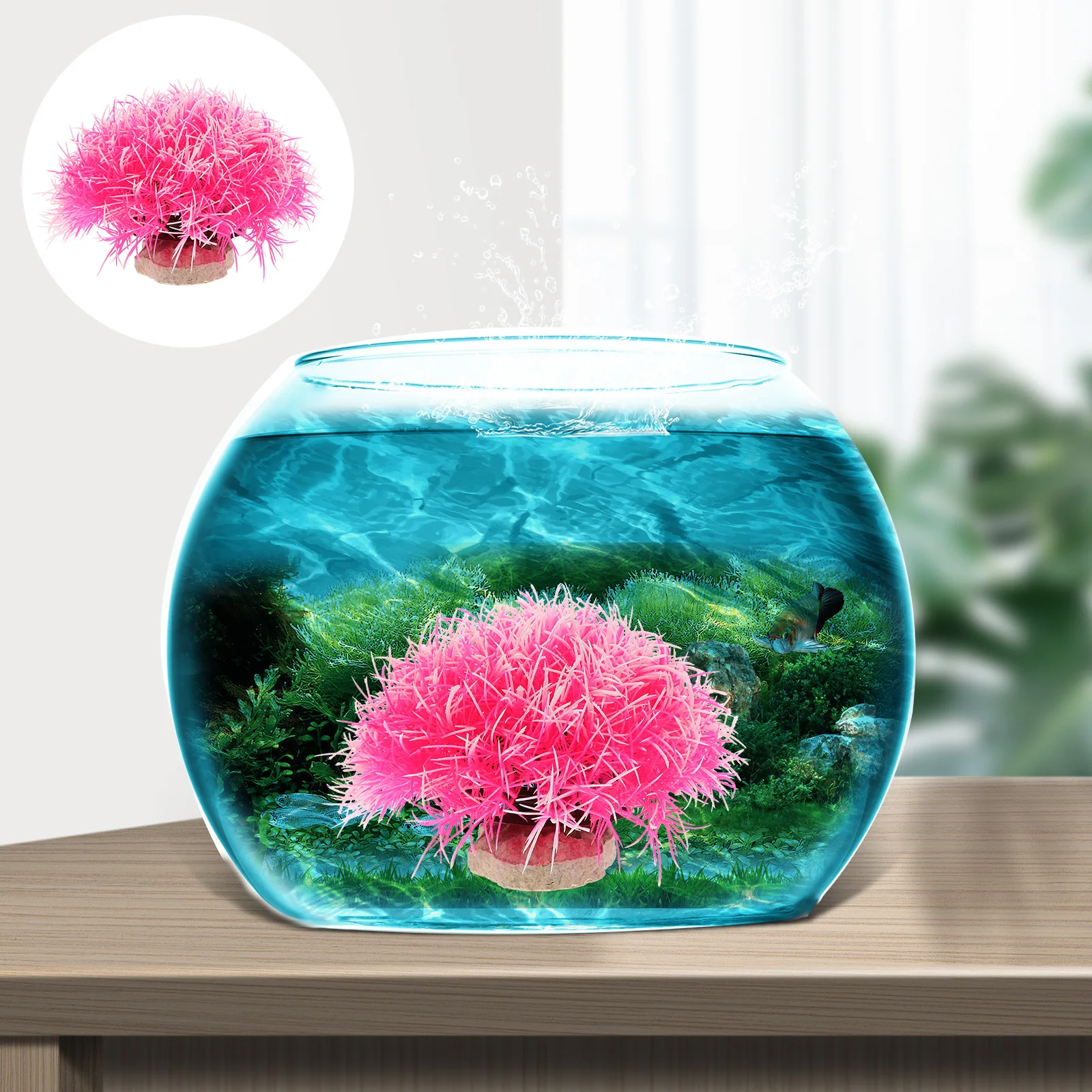 

Aquarium Fake Plants Realistic Plastic Adornments Compact Fish Tank Decorations Vivid L scape Home Aquarium naments