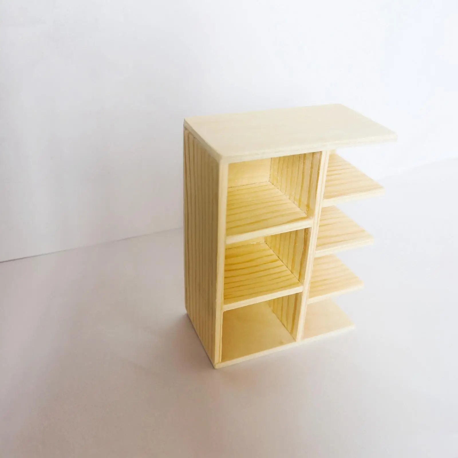 

Dolls House Furniture Living Room Wooden Decor Model Toy 1:12 Dollhouse Bookcase Dollhouse Bookshelf Mini Bookcase Storage Shelf