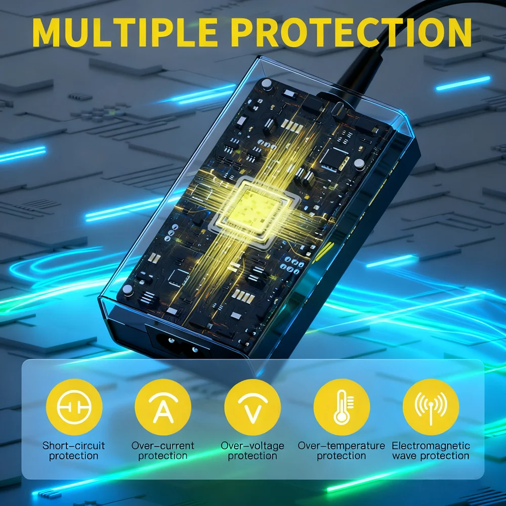 محول تيار متردد 65 وات 24 فولت لـ ResMed AirSense 11 - بديل PSU E1399 39205 38828، متوافق مع AirMini AutoSet Elite، CPAP Power