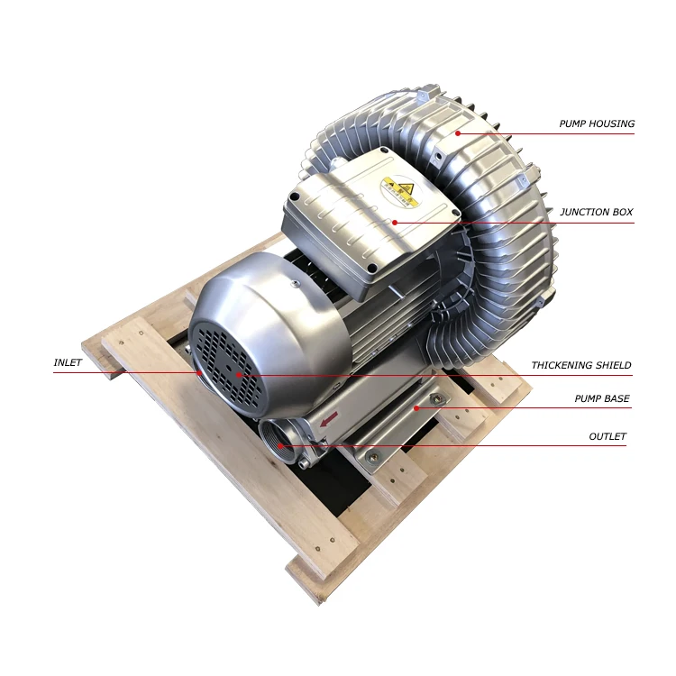 Golden Bridge 2GH 610 A11 3- vortex Suction Blower 220V Single Phase air Ring Side Blower for Aquaculture Aeration