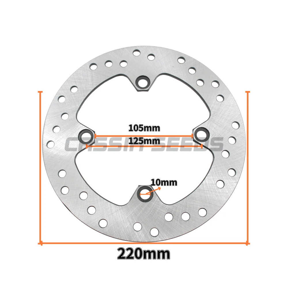 Motorcycle Rear Brake Disc Rotor for Honda CRF230 CRM250 XL250 XR250 Baja XR400 XR600