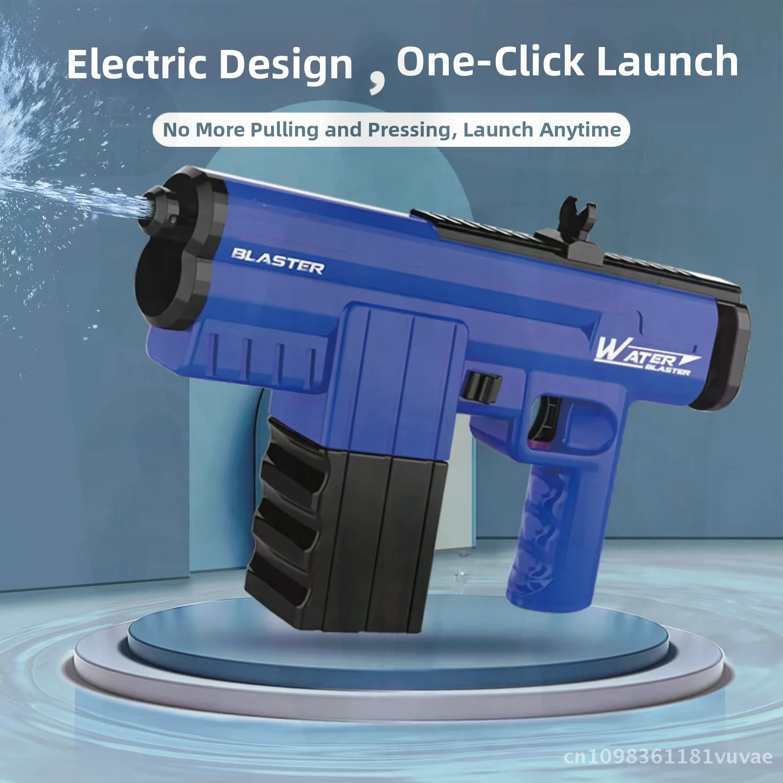 

Large Size Automatic Charging Electric Water Gun Red Network Color Summer Outdoor Toy Spray Range Emotion Vision Intelligence