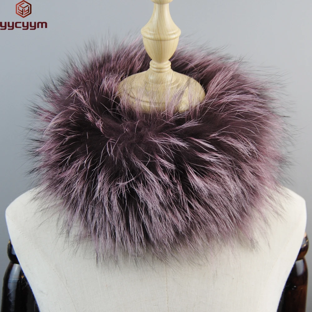 2024 Women’s Winter Warm Real Fox Fur Scarf Fur Headbands Fox Fur Scarves Luxury Neck Warmer Good Elastic Natural Fur Mufflers