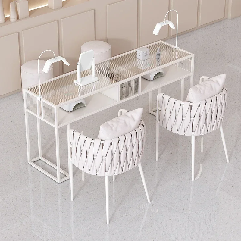 مصمم دعم طاولات الأظافر هدية المهنية الإبداعية زوجين طاولات الأظافر الاسترخاء غرفة المعيشة ميسا دي مانيكير أثاث المنزل