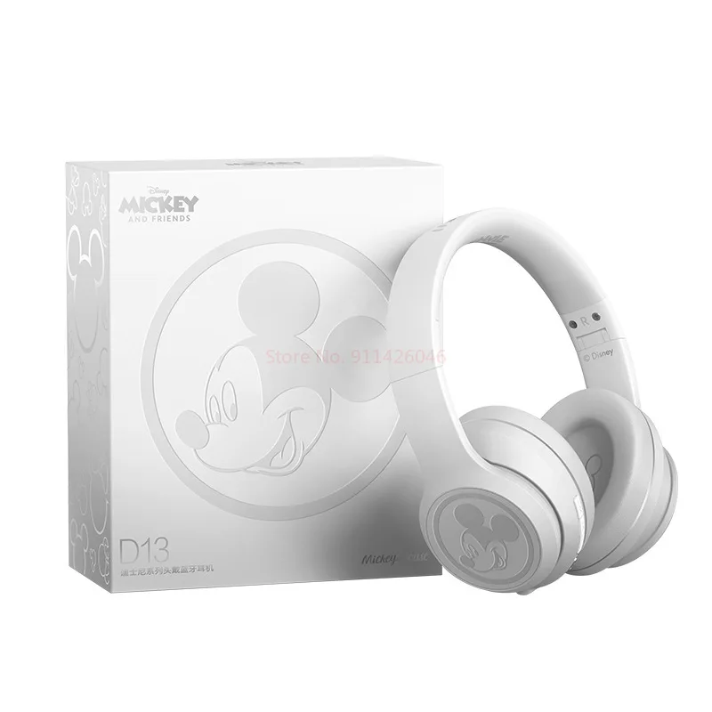 2023 New Disney Co-branded Style Anime Mickey Mouse Cartoon Over-ear Wireless Blue Line Active Noise Cancelling Headphones