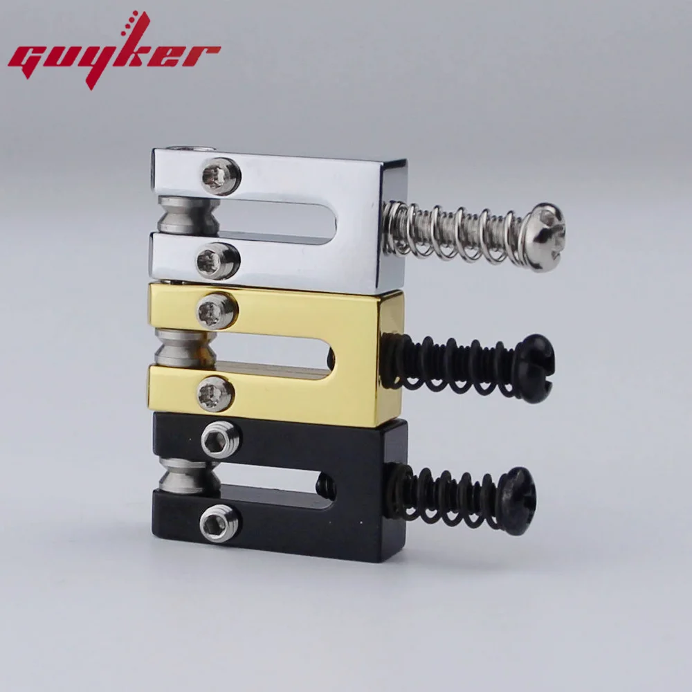 1 Set 10.5MM/10.8MM Stainless Steel Roller Brass Saddle Electric Guitar Tremolo Bridge Saddles For ST Guitar