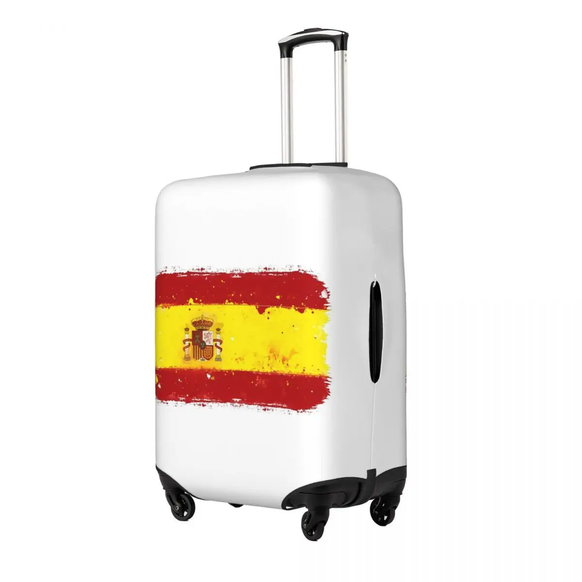 

Spain Grunge Flag Suitcase Cover Protection Elastic Travel Luggage Protector Covers for 18-32 Inch