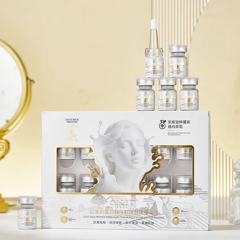 

Goat Milk Protein Anti-aging Essence Fade Fine Lines Facial Moisturizing brightning Anti Aging Firming Skin Care