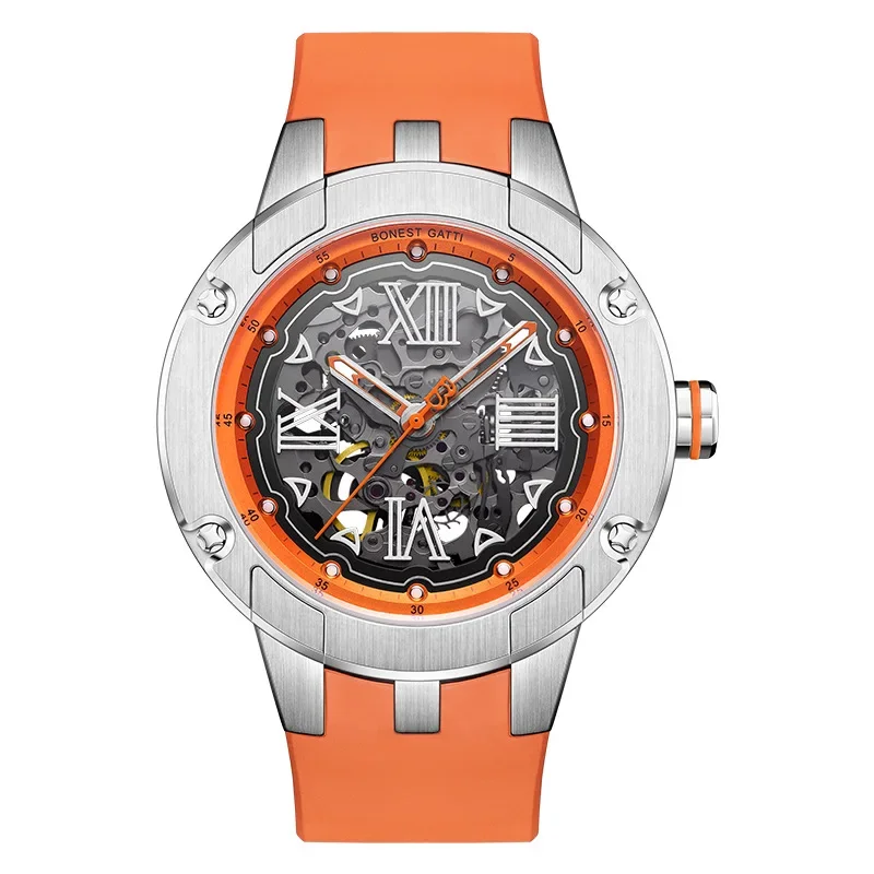 Brand Watch Fashion Hollow Out Luminous Mechanical Watch