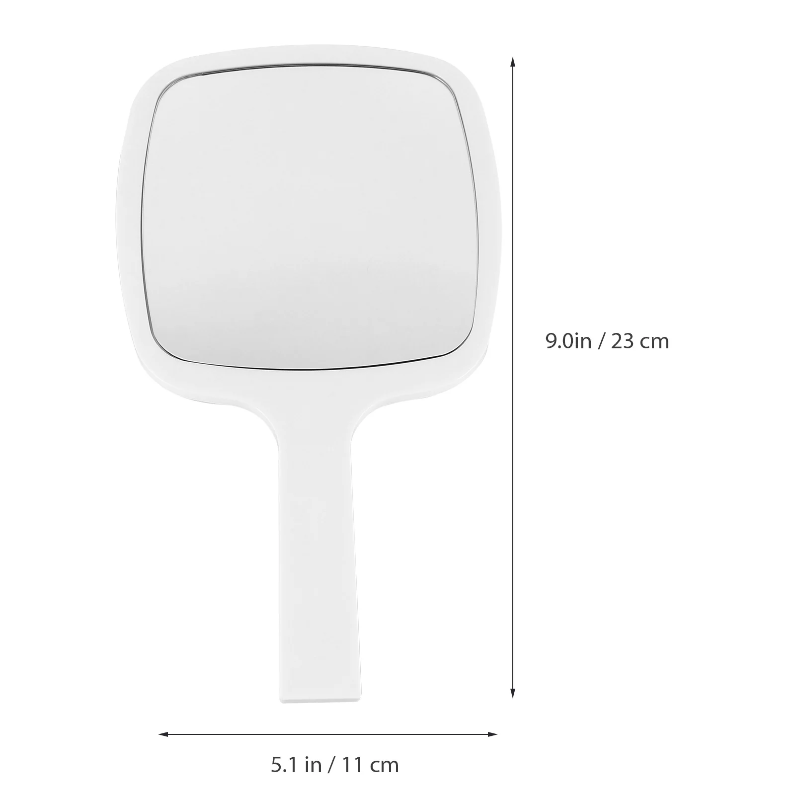 手持ちミラー 人間工学に基づいた滑り止めグリップで外出先でのタッチアップに最適 サロン品質のガラス製トラベルバニティミラー 女性用