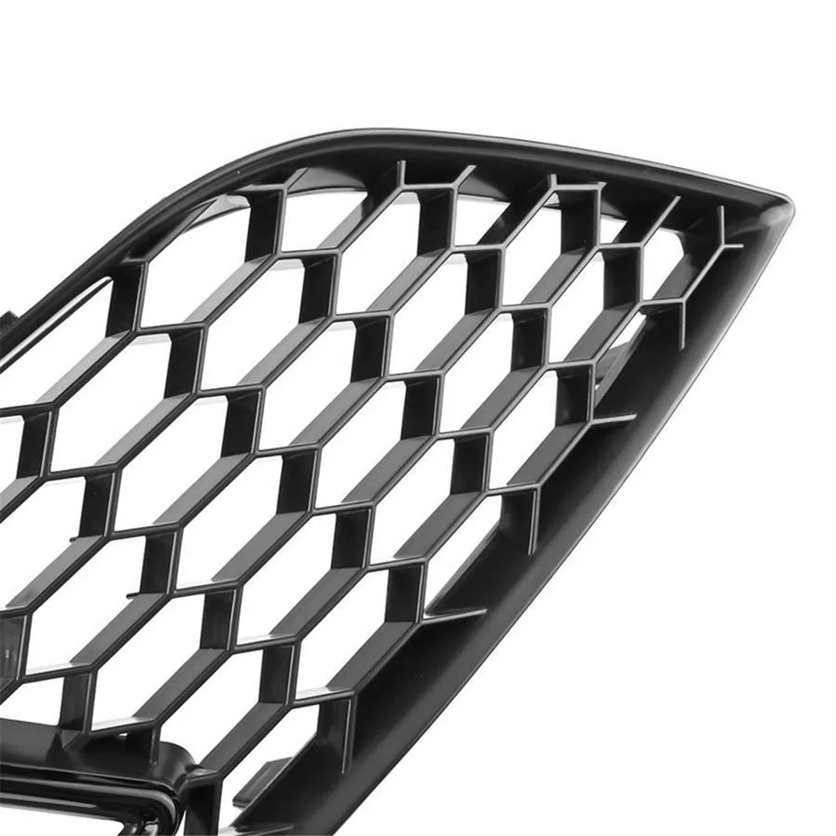 Black Front Bumper Fog Light Cover Honeycomb Grill for A4 B8.5 Standard Edition 2013-2016