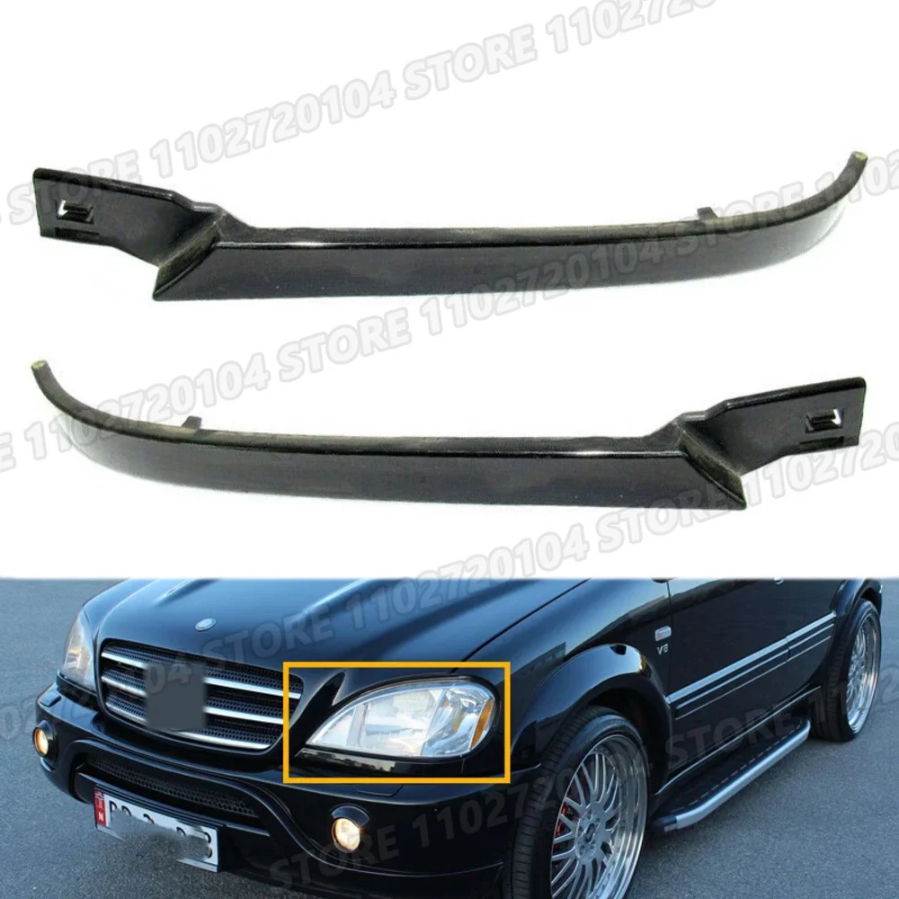 for 1998-2005 Mercedes benz W163 ML320 ML350 ML430 ML500 Below Headlight Lower Filler Panel Molding Trim 1638260177 1638260277
