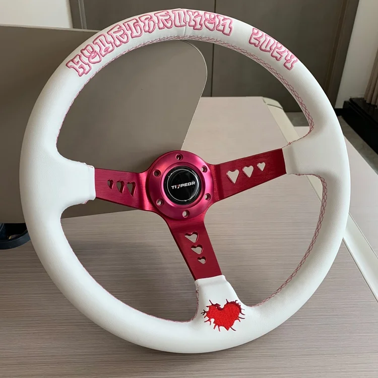 

TIYPEOR Universal Customized Logo Ultra Fine Fiber Deep Plate Heart Support Customized Modification Steel Wheel