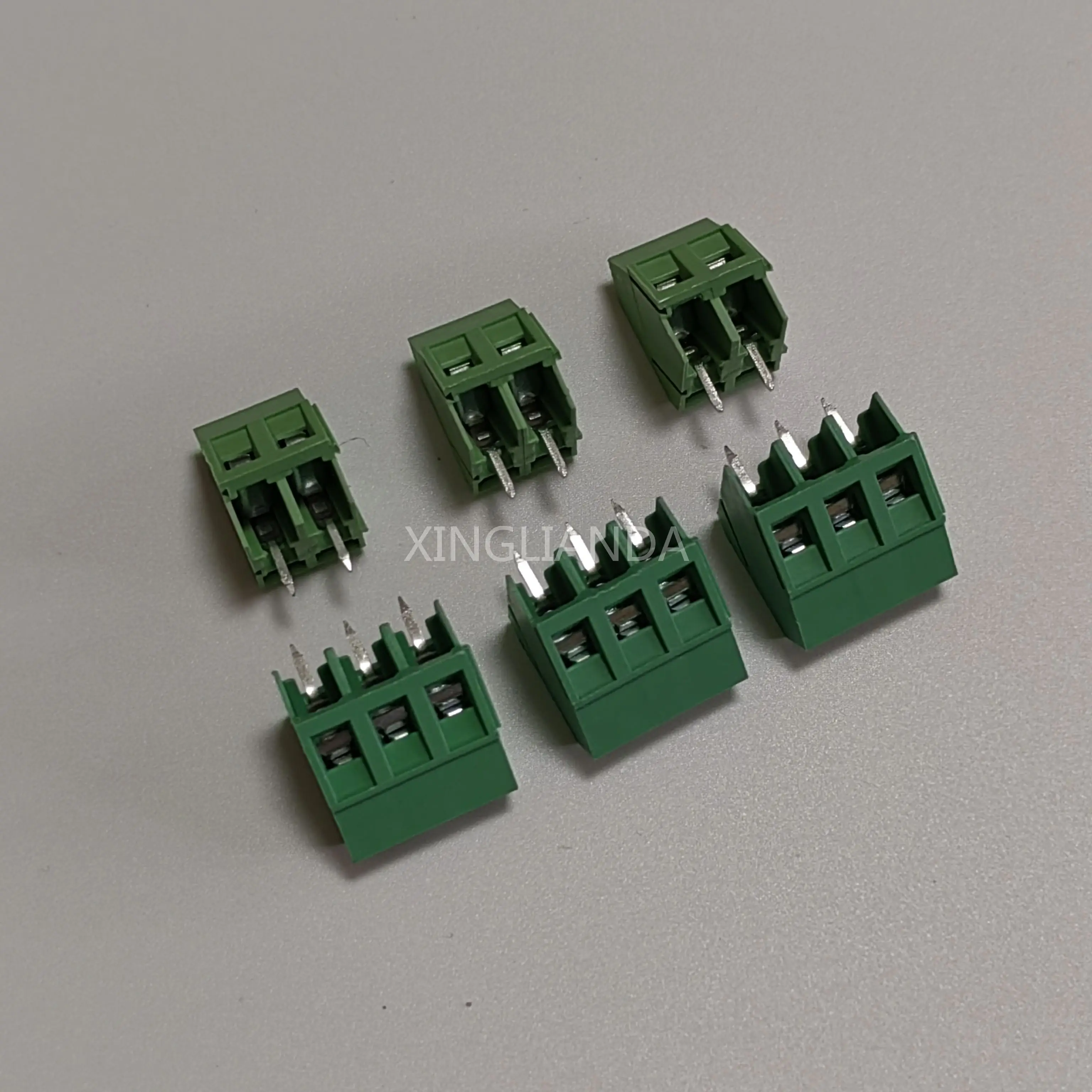 20PCS KF103 2P 3P screw type PCB terminal block 5.0MM pitch 300V/10A can be spliced