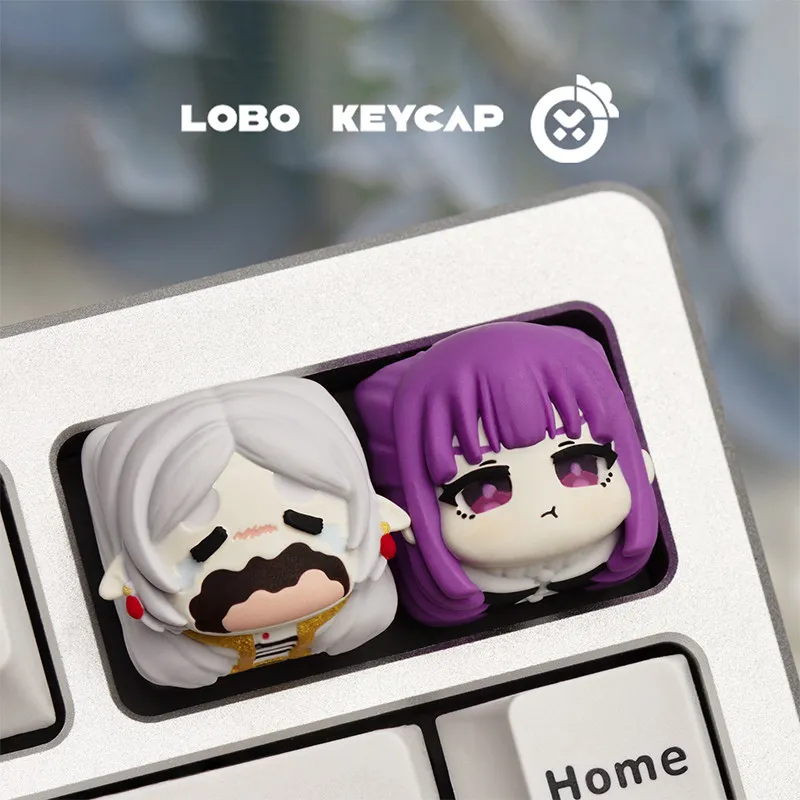 Frieren: Beyond Journey's End Mechanical Keyboard 3D Printed Resin Custom Artisan Keycap Gaming Keyboard Point Keycap Cute Gift
