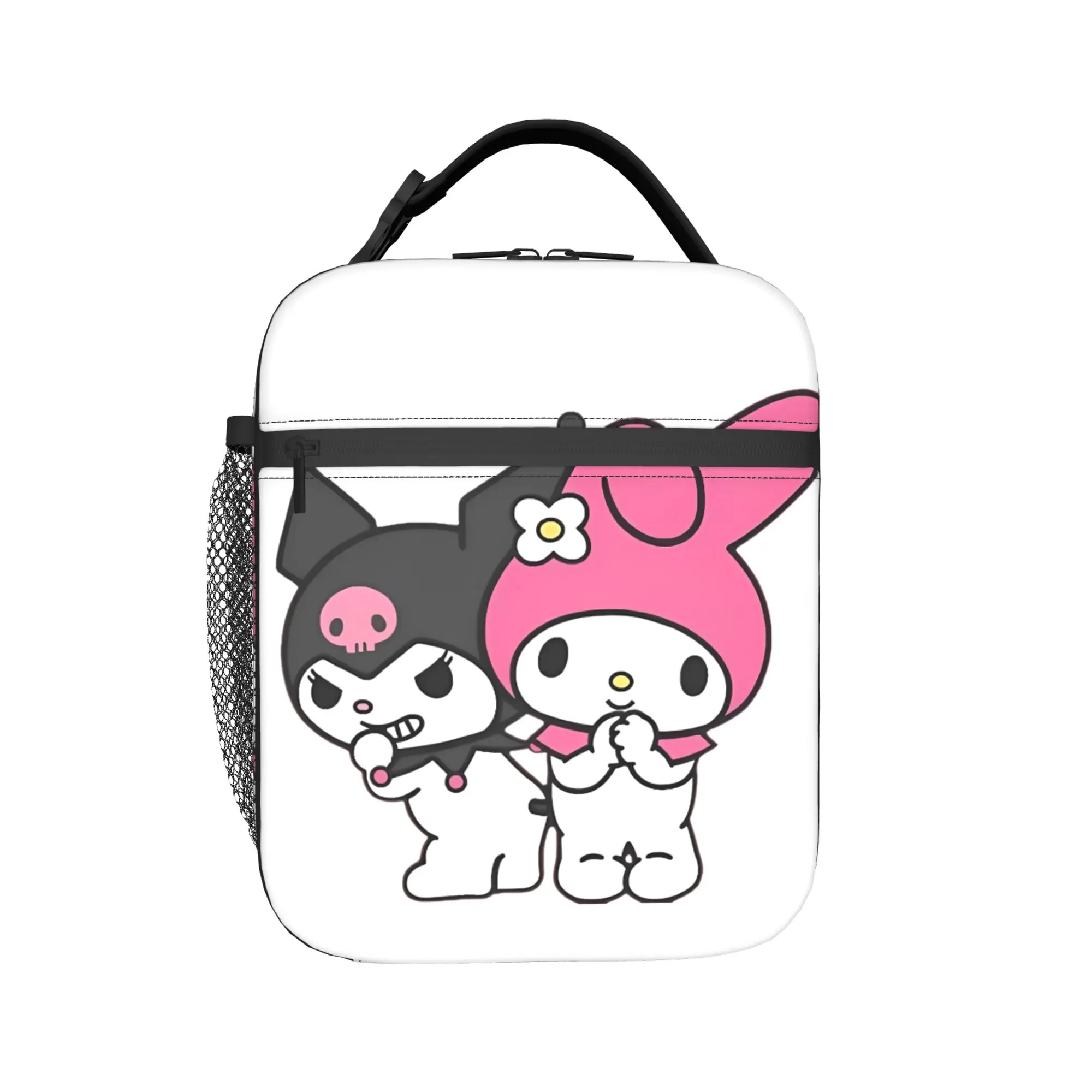 

My Melody Kuromi Y2k Cute Insulated Lunch Bags Thermal Bag Reusable,Meal Container Kawaii Harajuku Portable Tote Lunch Box
